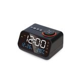 Plentiful Dekoratif LED Dijital Saat FM Radyo 2 Alarm Sıcaklık ve Nem Göstergeli Şarjlı Pilli Saat