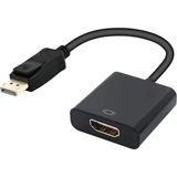 Plentiful Display HDMI Çevirici Kablo Displayport To HDMI Display In HDMI Out Dp HDMI Display Erkek HDMI Dişi - Siyah