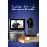 Plentiful Kablosuz Su Geçirmez Akıllı Kapı Zili – Kameralı Gece Görüşlü, Iki Yönlü Sesli, IP65 Dış Mekan Kullanımı