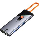 Plentiful Powerhub 8x Usb-C Çoklayıcı – 4K@60Hz, 1000MBPS Lan, 3x USB 3.0, 90W Hızlı Şarj - Gri