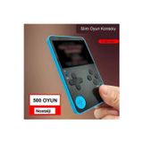 Plentiful Retro Klasik 500 Oyun 2.4 Inç Renkli LCD Ekran 6.5mm Slim Kasa Taşınabilir El Atarisi