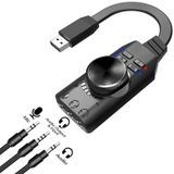 Plextone GS3 7.1 Kanal USB Mikrofon Girişli Harici Ses Kartı