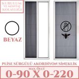 Plise Akordiyon Sineklik En:0-90 X Boy:0-220 Tüm Kapı Çeşitleri