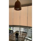 PLISED HOME Katlanabilir Cam Balkon Plise Perde Karamel (Vidalı veya Kancalı)