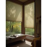 Plised Home Katlanabilir Cam Balkon Plise Perde Krem (Vidalı Veya Kancalı) - 90 x 220 cm