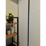 Plissechi Açık Gri Plise Perde – Özel Ölçü, Kolay Montaj, Cam Balkon ve Pimapen Uyumlu - 60 x 100 cm