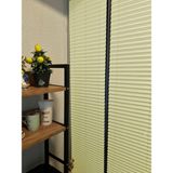 Plissechi Ekru Plise Perde – Özel Ölçü, Kolay Montaj, Cam Balkon ve Pimapen Uyumlu - 60 x 200 cm