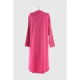 Plistre 2224_Basic Uzun Kollu Tesettür Tunik - Fuşya - Pembe - S - M