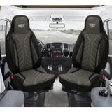 Plkt Serisi Ford Connect 2002-2013 ile Uyumlu Pilot Oto Koltuk Kılıfı, Antrasit Siyah - Antrasit - Siyah