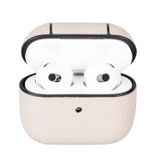 Plm Apple Airpods 3. Nesil Juni ERC3 Bej Uyumlu Deri Kılıf
