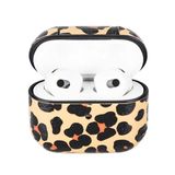 Plm Apple AirPods 3.Nesil Juni LEO-NE Leopar Uyumlu Deri Kılıf