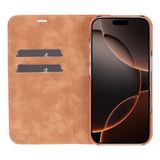 PLM Apple iPhone 16 Pro uyumlu, Hakiki Deri, El Yapımı, Cüzdanlı Kılıf, Gölgeli Taba