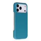 Plm Apple Iphone 17 Pro Max Için, Hakiki Deri, El Yapımı Kılıf, Magsafe Ile Uyumlu, İç Yüzeyi Kadife, Turkuaz Siyah