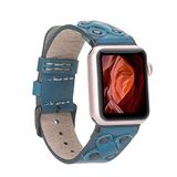 PLM Apple Watch Deri Kordon Cross 42-44mm Black Trok BRN4EF Mavi