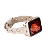 PLM Apple Watch Deri Kordon Wanda 38-40mm Ferro Rose Gold Trok ERC3 Bej