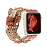 PLM Apple Watch Kordon York Çift Tur Taba Deri RST2EF