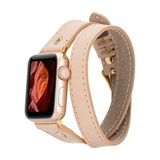 Plm Apple Watch Uyumlu Deri Kordon 42-44-45mm Slim Dt Gt Nu1 Renksiz