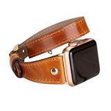 Plm Apple Watch Uyumlu Deri Kordon 42-44-45mm Slim Dt Gt V18 Renksiz