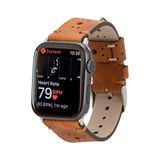 PLM Apple Watch Uyumlu Deri Kordon 42-44-45mm TN11 Taba