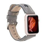 Plm Apple Watch Uyumlu Deri Kordon Çember 42-44-45mm Rst9 renkli