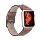 Plm Apple Watch Uyumlu Deri Kordon Cross 42-44-45mm Bt Tn02 Renksiz
