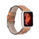 Plm Apple Watch Uyumlu Deri Kordon Cross 42-44-45mm St V18 Renksiz