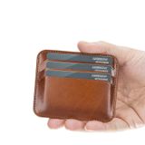 PLM Bouletta Pedro Slim Unisex Deri Kartlık RST2EF Taba