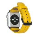PLM Bull Cover Apple Watch Deri Kordon 38-40mm FL12 Sarı