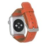 PLM Bull Cover Apple Watch Deri Kordon 42-44mm FL8-SM3 Turuncu Silver