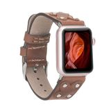 Plm Cross ST-TN02 Kahve 42-44-45 mm Apple Watch Uyumlu Deri Kordon