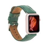 Plm DE6 Yeşil 42-44-45 mm Apple Watch Uyumlu Deri Kordon