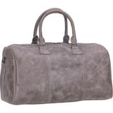 PLM Dolly Gerçek Deri Seyahat Çantası Antik Gri - 27cm x 47cm x 27 cm