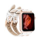 Plm Ely Double Tour F3 Beyaz Apple Watch Uyumlu Deri Kordon