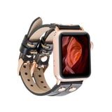 Plm Ely Double Tour RST1 Siyah Apple Watch Uyumlu Deri Kordon