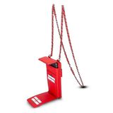 Plm ERC2 Avjin 6.9 Inch Uyumlu Cüzdan Askılı Kırmızı Deri Kılıf