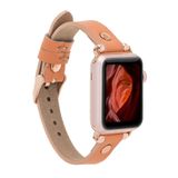 Plm Ferro RT-NU3 Pembe 42-44-45 mm Apple Watch Uyumlu Deri Kordon