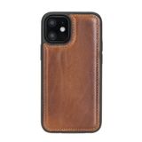 PLM FXC Deri Telefon Kılıfı iPhone 12 mini RST2EF Taba