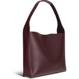 PLM Gün Boyu Konfor ve Zamansız Şıklık Sunan Hakiki Deri Kadın Omuz Çantası – Stella - Bordo Renk - 34 × 29 × 9 cm