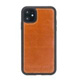 PLM iPhone 11 6.1 Uyumlu Arka Kapak Deri Telefon Kılıfı iPhone 11 RST2 Taba