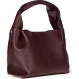 PLM Modern ve Fonksiyonel Tasarımıyla Hakiki Deri Kadın Omuz Çantası – Cortina - Bordo Renk - 22,5 × 29 × 13 cm