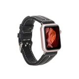 Plm NM3-AS1 Siyah 42-44-45 mm Apple Watch Uyumlu Deri Kordon