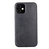 PLM Rock Cover Deri Telefon Kılıfı iPhone 12 RST1 Siyah
