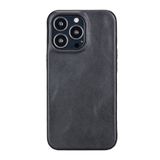 Plm Rock RST1 Siyah Apple iPhone 13 Pro Uyumlu Deri Arka Kapak