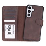 PLM Samsung Galaxy S26 Plus Uyumlu Manyetik Hakiki Deri Cüzdan Kılıf ,Cüzdan Taşımaya Son, Kredi Kart Yuvalı, RFID Güvenlik