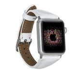 Plm Slim F3 Beyaz 38-40-41 mm Apple Watch Uyumlu Deri Kordon