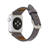 Plm Slim RST9 Gri 42-44-45 mm Apple Watch Uyumlu Deri Kordon