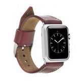 Plm SM25 Bordo 42-44-45 mm Apple Watch Uyumlu Deri Kordon