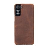 PLM Ultimate Jacket Deri Telefon Kılıfı Samsung S21+ G2 Kahve