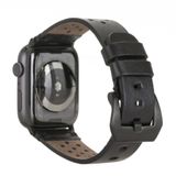 Plm Vigo RST1 Siyah 42-44-45 mm Apple Watch Uyumlu Deri Kordon