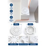 Plodna House 18 Cm Plastik Baca Kapağı 13 Cm Baca Giriş Uyumlu Havalandırma Menfezi